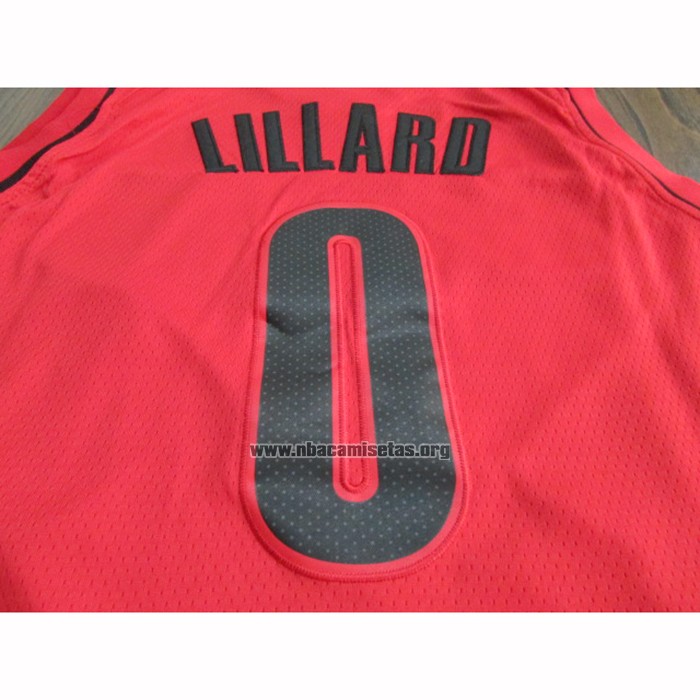 Camiseta Portland Trail Blazers Damian Lillard NO 0 Statement 2019-20 Rojo